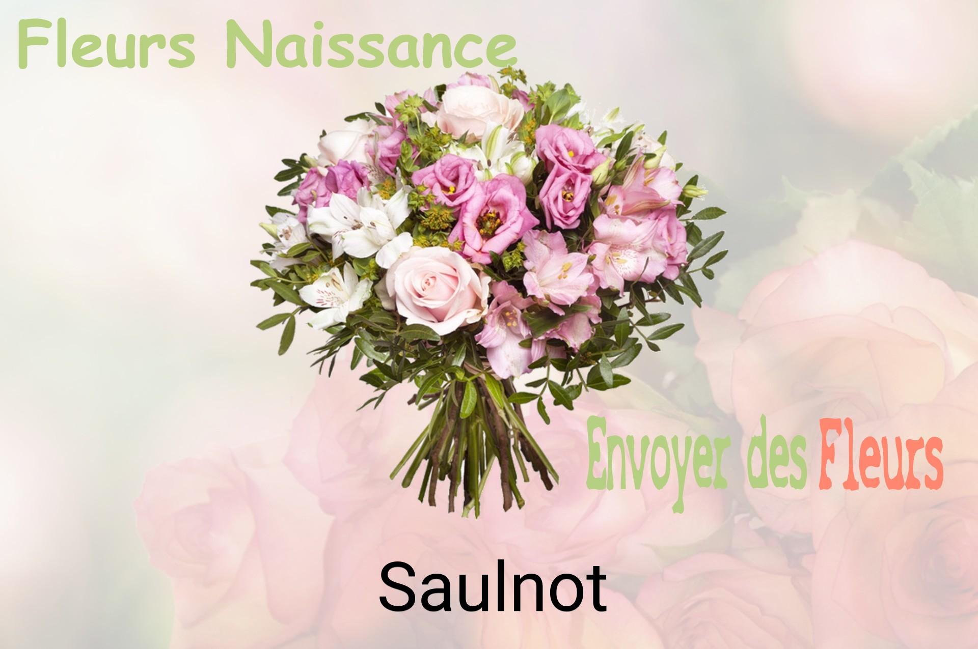 Bouquet de fleurs de naissance livré à Saulnot